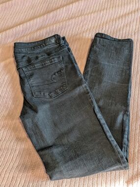 American Eagle Outfitters Women's Dark Gray Skinny Jeans